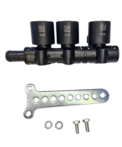 Riel de 3 inyectores LOVATO JLP3 KP para GLP/GNV